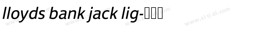 lloyds bank jack lig字体转换